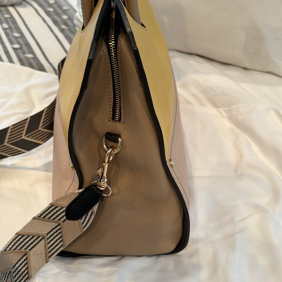 FURLA large tote, two gorgeous tone color, top handle or Crossbody 15x12x6” - Picture 5 of 13